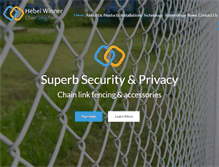 Tablet Screenshot of chainlinkfencing.org